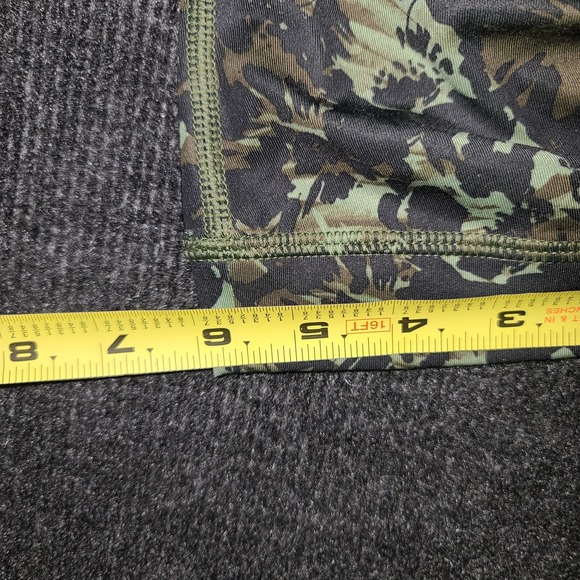 Lululemon‎ Stop at Nothing Crop leggings Size 8 Fleur Olive Fatigue Green Black - Picture 5 of 10